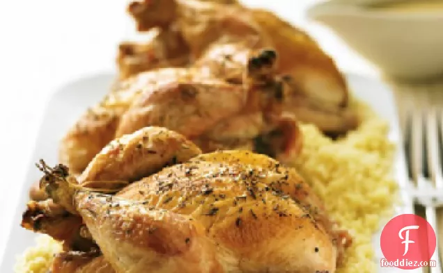 Cornish Game Hens with Apricot Sauce