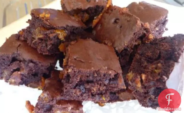 Chocolate and Apricot Brownies