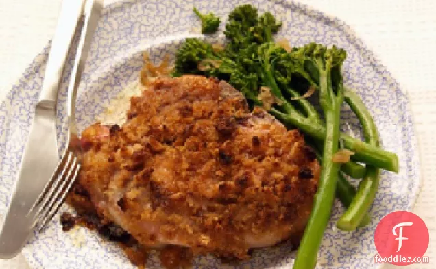 खस्ता खुबानी पोर्क चॉप