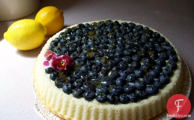 Fresh Blueberries With Mascarpone Cheese and Lemon Curd