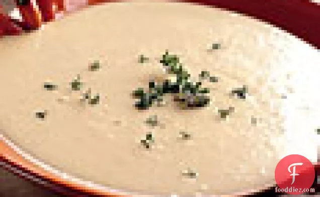 Celery Root Bisque with Thyme Croutons