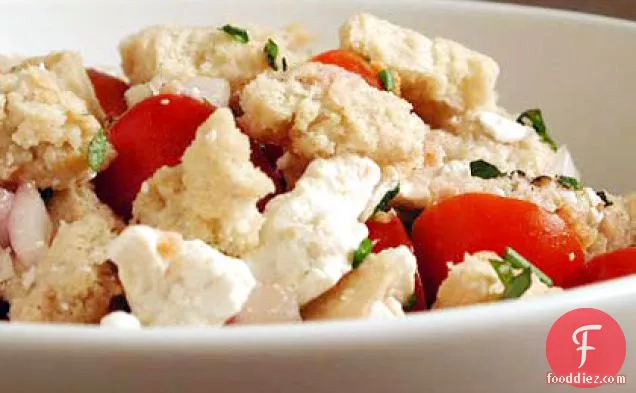 Bread Salad with Tomatoes, Herbs, and Ricotta Salata
