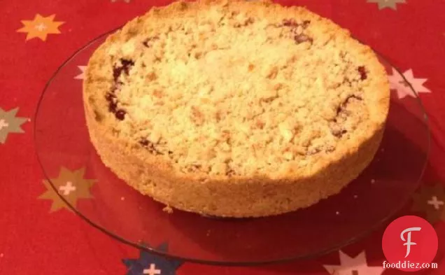 Raspberry Jam Tart With Almond Crumble