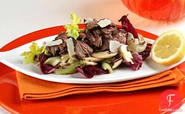 Beef, Celery, Mushroom & Parmesan Salad