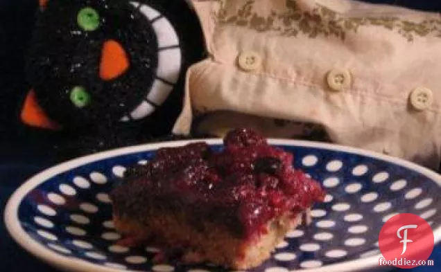 Three Berry Upside-Down Cake