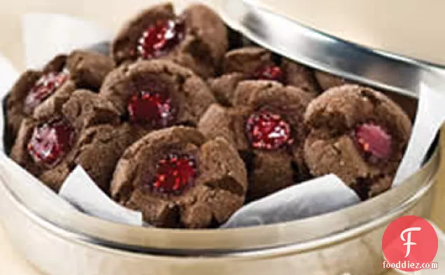 Chocolate Raspberry Thumbprints