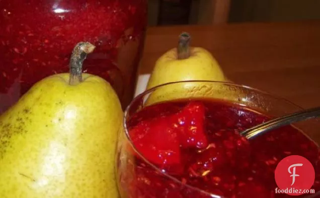 No-Cook Raspberry Pear Jam