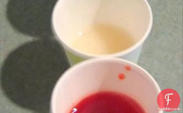 Honey Lemonade With Raspberry Cubes