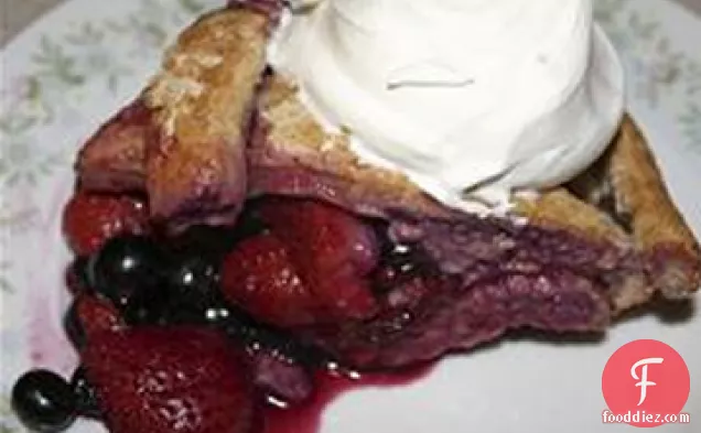 Mixed Berry Pie with Honey Whole Wheat Crust