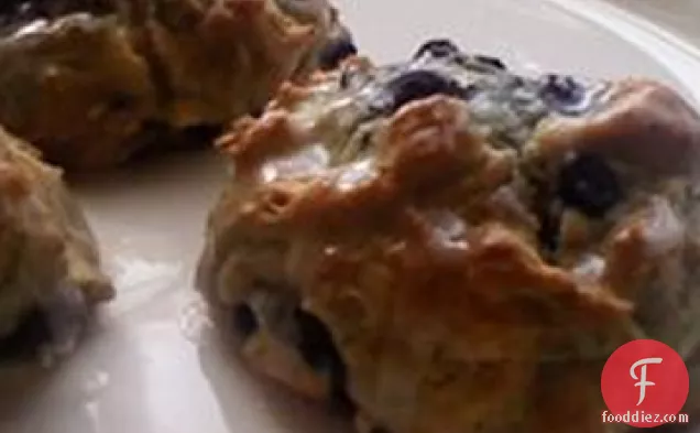 Lemon Blueberry Drop Scones