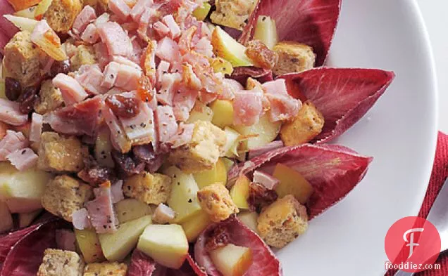Pancetta, Red Chicory And Apple