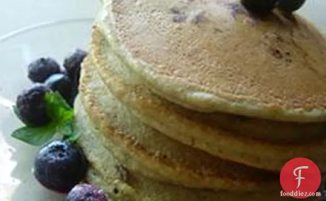 Whole Wheat Blueberry Pancakes
