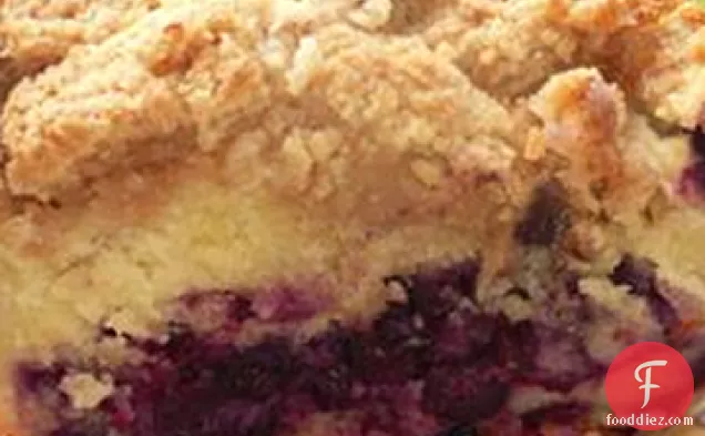 Toasted Coconut-Topped Blueberry Cake