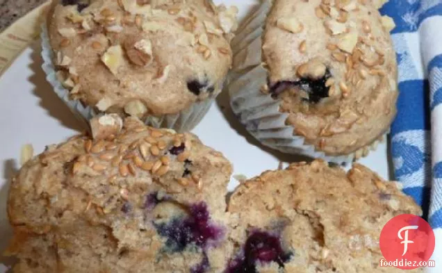 Blueberry-Peach Muffins