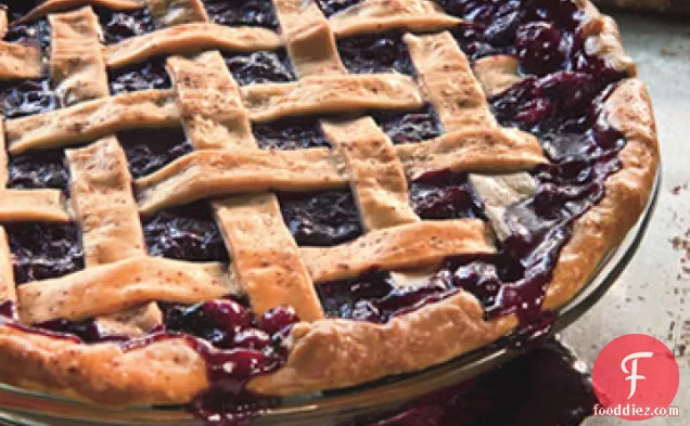 Cranberry and Wild Blueberry Pie