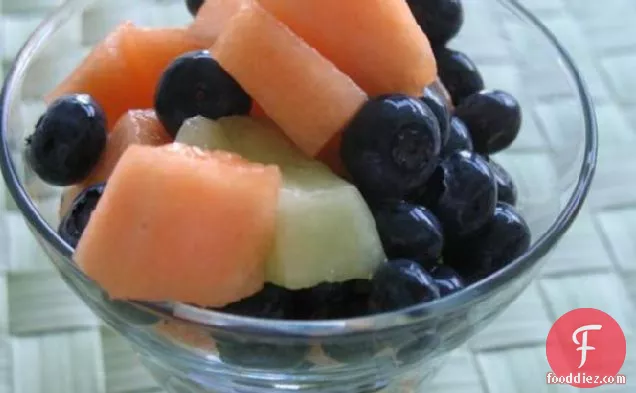 Melon with Blueberries