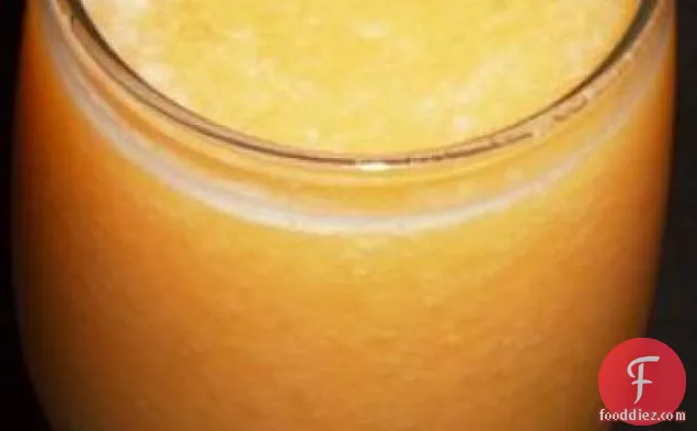 Cantaloupe, Peach and Pineapple Smoothie