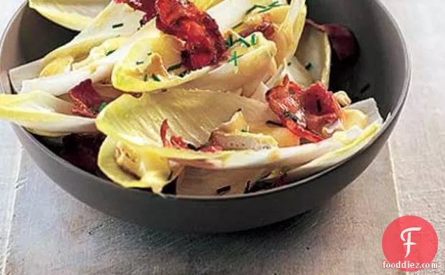 Warm Brie, Chicory & Bacon Salad