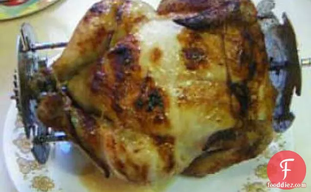 Uncle Bill's Chicken Barbecued on a Rotissiere