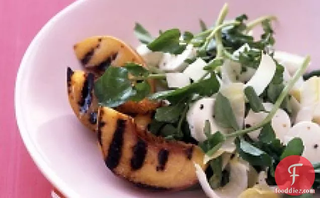 Watercress, Endive, And Grilled-peach Salad