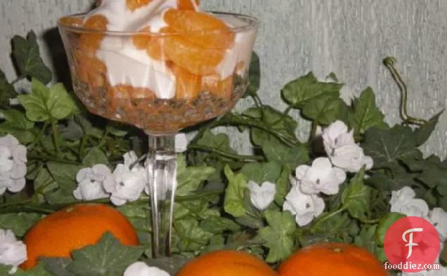 Jeweled Clementines with Vanilla Sauce