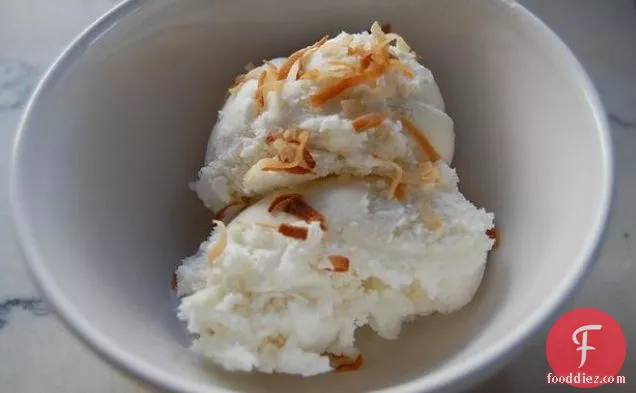 Eggless Coconut Ice Cream