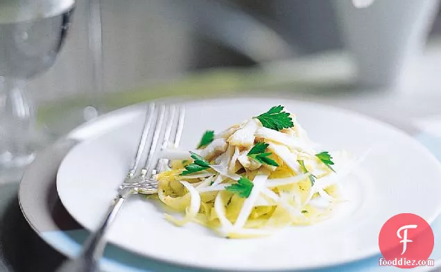 Fennel-and-Endive Slaw with Crab