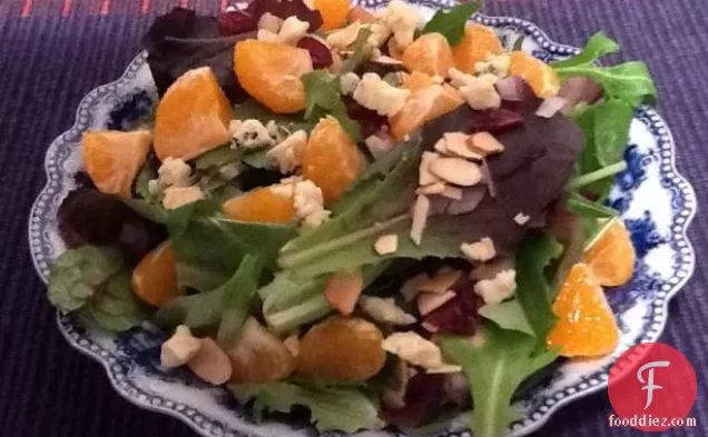 Satsuma Oranges, Dried Cranberries & Blue Cheese Salad