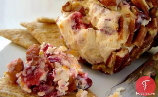 Cranberry and Pecan Cheese Log