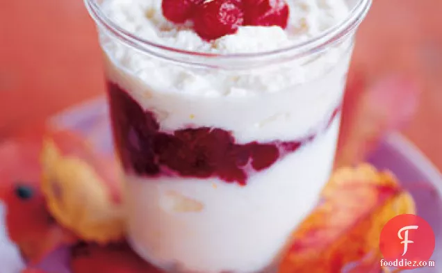 Cranberry Compote Layered with Lemon Ricotta