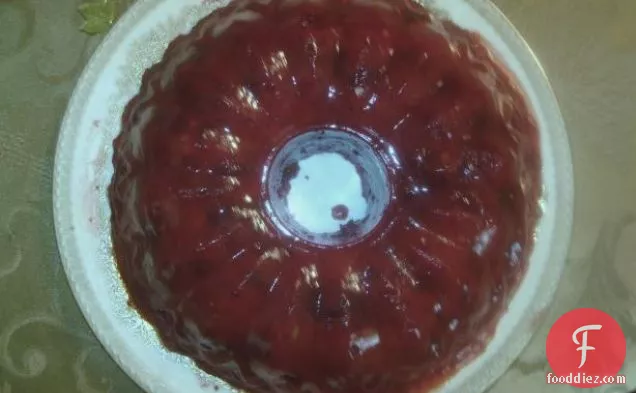 Cranberry Eggnog Cheesecake