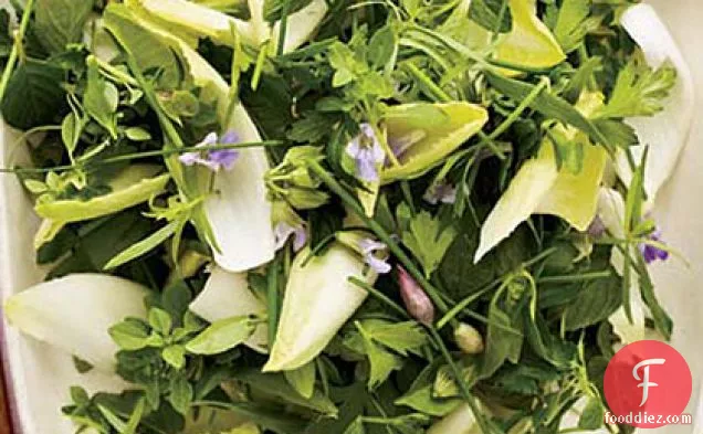Herb-and-Endive Salad with Creamy Lime Dressing