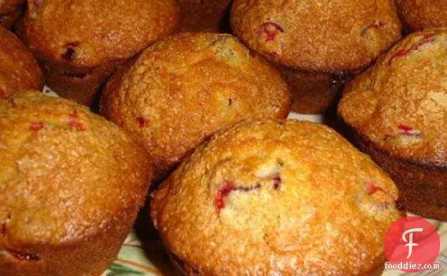 Delightful (low-fat) Cranberry Muffins