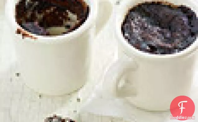 Chocolate Cupped Cakes with Coffee and Chicory