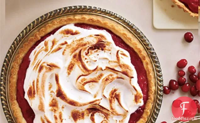 Meringue-Topped Cranberry Curd Tart