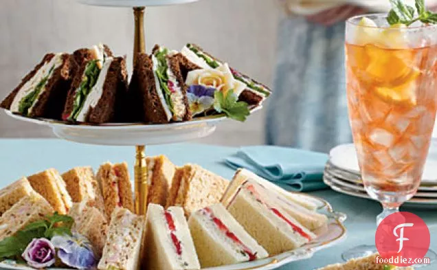 Orange and Cranberry Tea Sandwiches