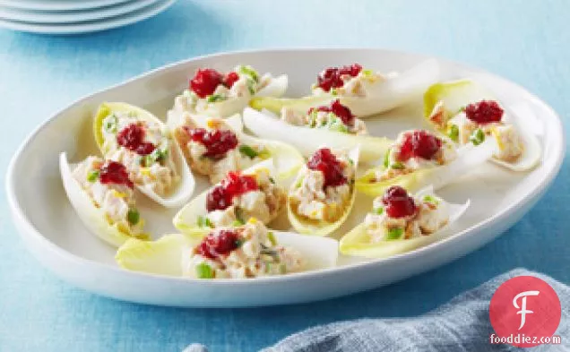 Cranberry-Chicken Boats with Endive