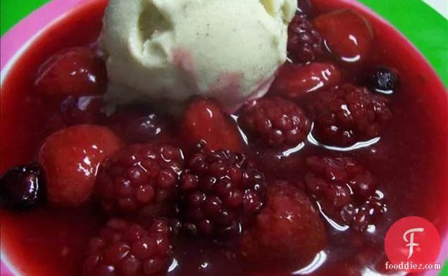Rote Grütze German Mixed Berry Pudding