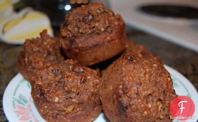Honey Carrot and Date Muffins