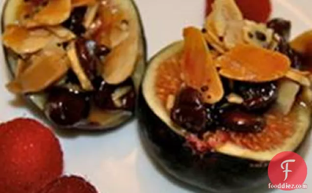 Figs Stuffed with Almonds and Chips