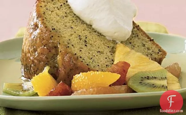 Orange Poppy Seed Butter Cake with Citrus Salad
