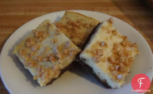 Toffee-Topped Cheesecake Bars
