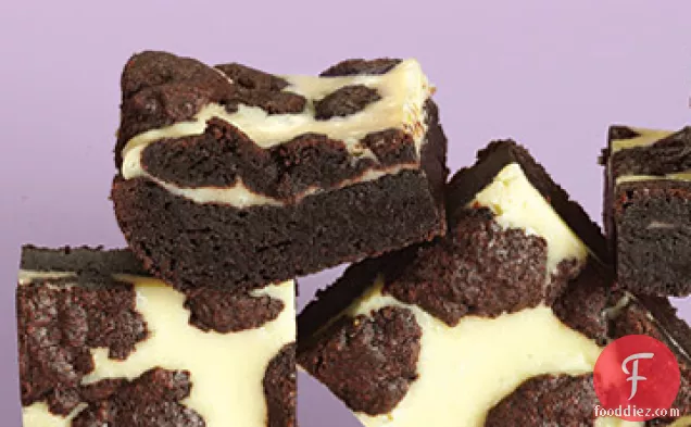 Black-and-White Cheesecake Squares