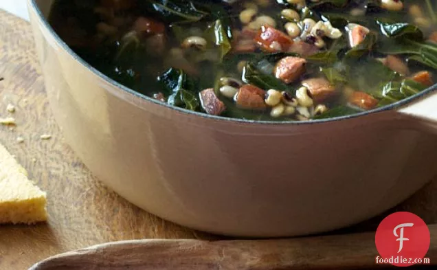 Black-eyed Pea Soup With Andouille & Collards