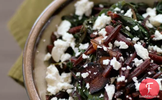 Skillet Greens With Bacon And Feta