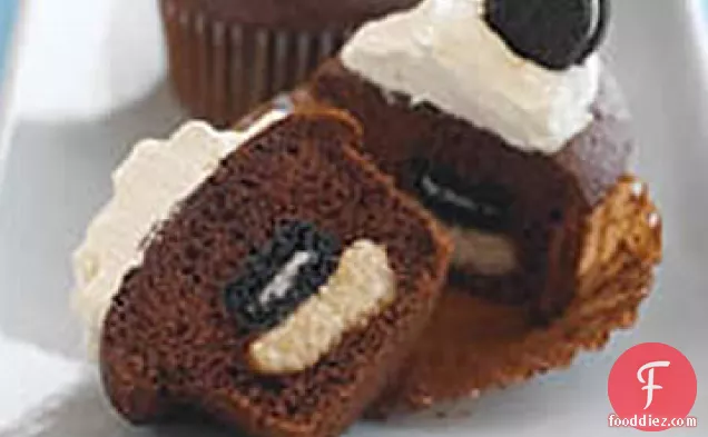 Mini OREO Surprise Cupcakes