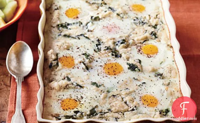 Grits-and-Greens Breakfast Bake