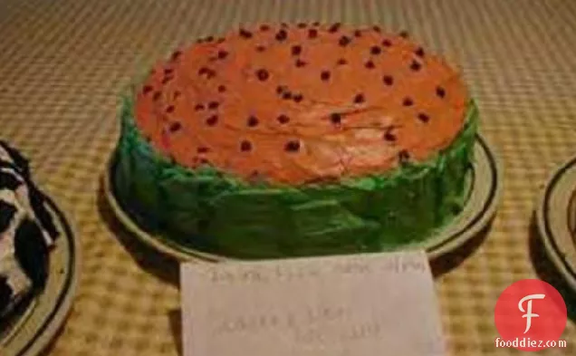 तरबूज केक