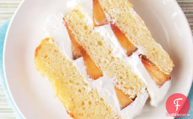 Pound Cake with Peaches and Cream