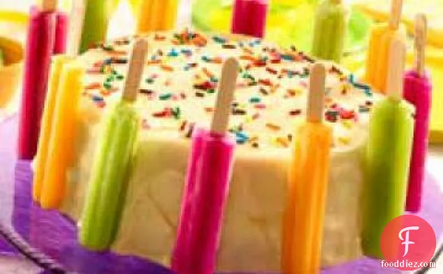 Rockin' Rainbow Popsicle Cake
